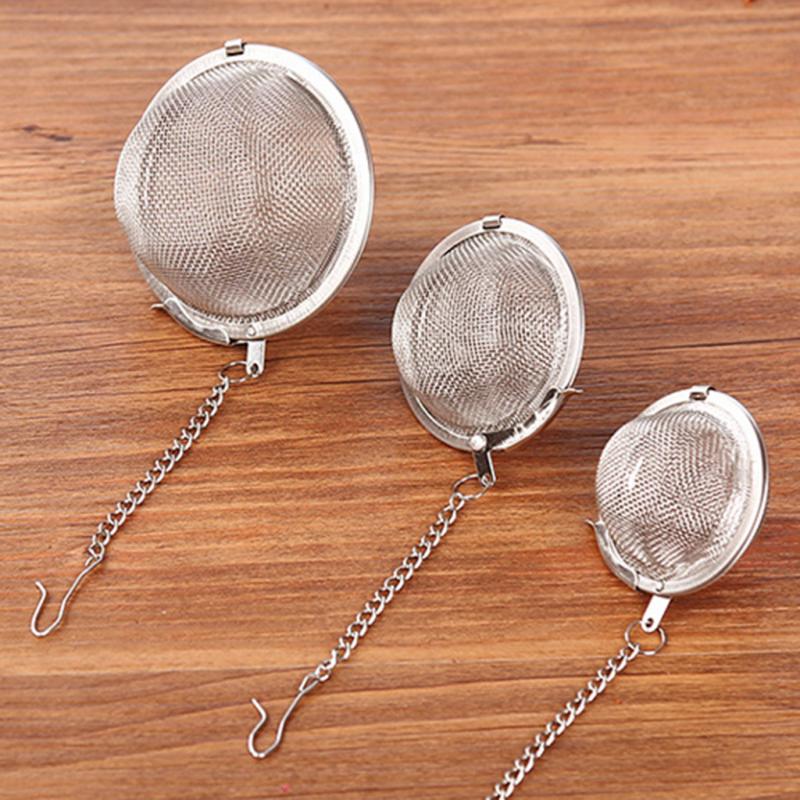 Multi-function Stainless Steel Mesh Balls Tea Pot Infuser Sphere Mesh Filter Loose Tea Leaves Strainer Make Food Seasoning Bag