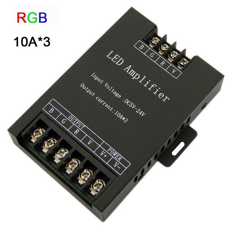 Aluminum Led Controller DC5V-24V 12A/24A/30A 3CH 4CH Led RGB RGBW Amplifier for 5050 3528 Led Strip Tape Power Repeater Console