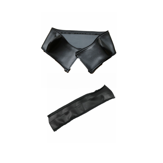 Manico per carrozzina in pelle Pu per Stokke Xplory V4 / V5 passeggino bracciolo custodia protettiva coperture accessori per carrozzina: 2pcs black