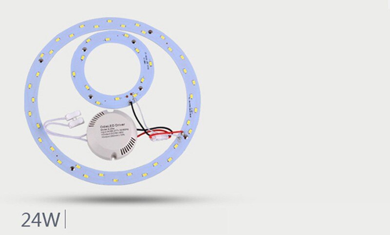 6W 12W 15W 18W 24W 36W 80W 100W LED-PANEEL Cirkel Ring Licht 220V SMD 5730 LED Ronde Plafondlamp voor Eetkamer
