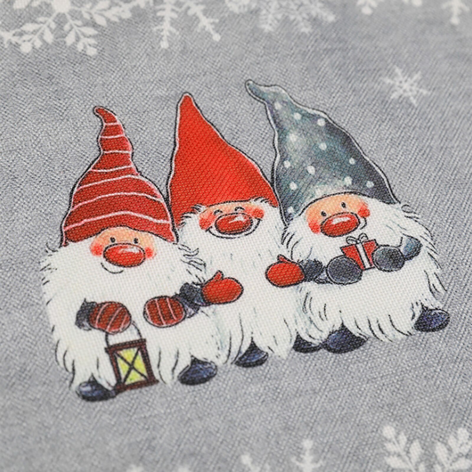 Kerst Placemats, Antislip Hittebestendig Placemats Met Lachend Gnome Print Voor Eetkamer Decoratie