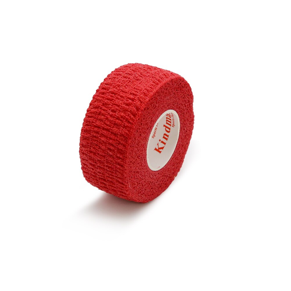 Kindmax Healthcare All Cotton Self Adherent Elastic Cohesive Bandages Wrap Rainbow Colors for Sports Injury for Pets 1 Roll: Red / 5CMx4.6M