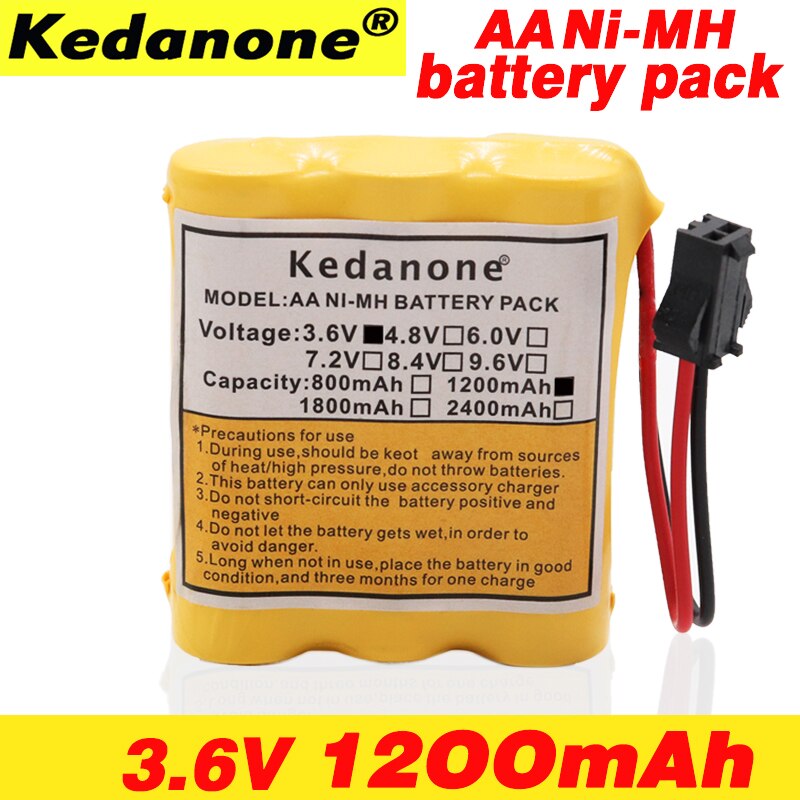 100% 1200 mah Ni-Mh 3.6 V AA batterie rechargeable pile AA pour RC voiture hélicoptère jouets lumière LED téléphone sans fil SM plug