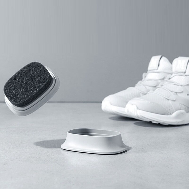 2-Sided Sponge Shoe Brush Wall portable Shoe Polish Shoe Brushes Leather Shoes Cleaner