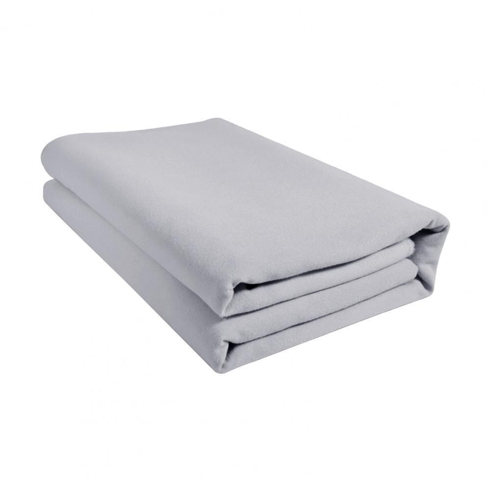 Mantas de Yoga antideslizantes, manta plegable anticaída, antipelusas, Color sólido, para viajes, deporte, Fitness, ejercicio, Pilates, esterillas de entrenamiento: Gris claro