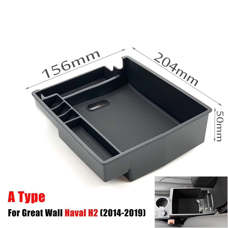 Car Styling Dedicated Modified Central Armrest Storage Box Glove Box Tray Pallet Case For HAVAL H2 H6 H7 H9 Car Accessories: A Type For H2