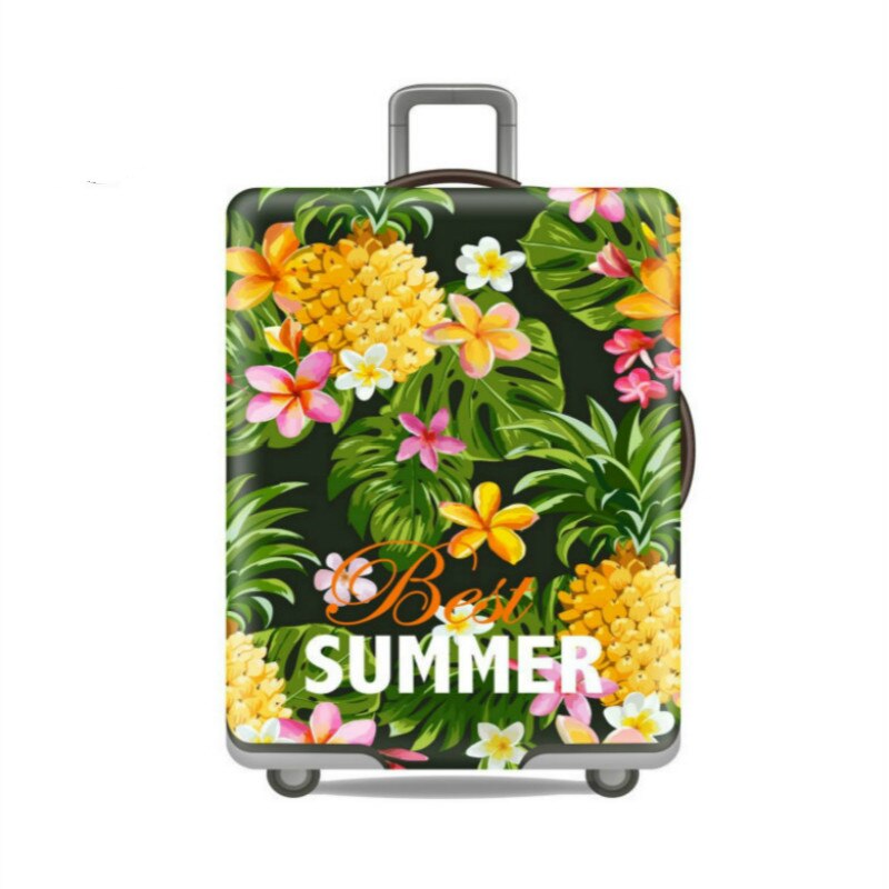 Flower Travel Luggage Protective Cover Thicker Elastic Fabric Colorful Trolley Suitcase Cover For 18-32 inch