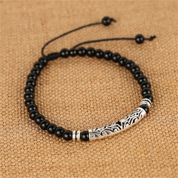 Beaded Ankle Bracelet Men Feet Jewelry Accessories Adjustable Length Lleg Bracelet Male Anklets: TFJL037-3