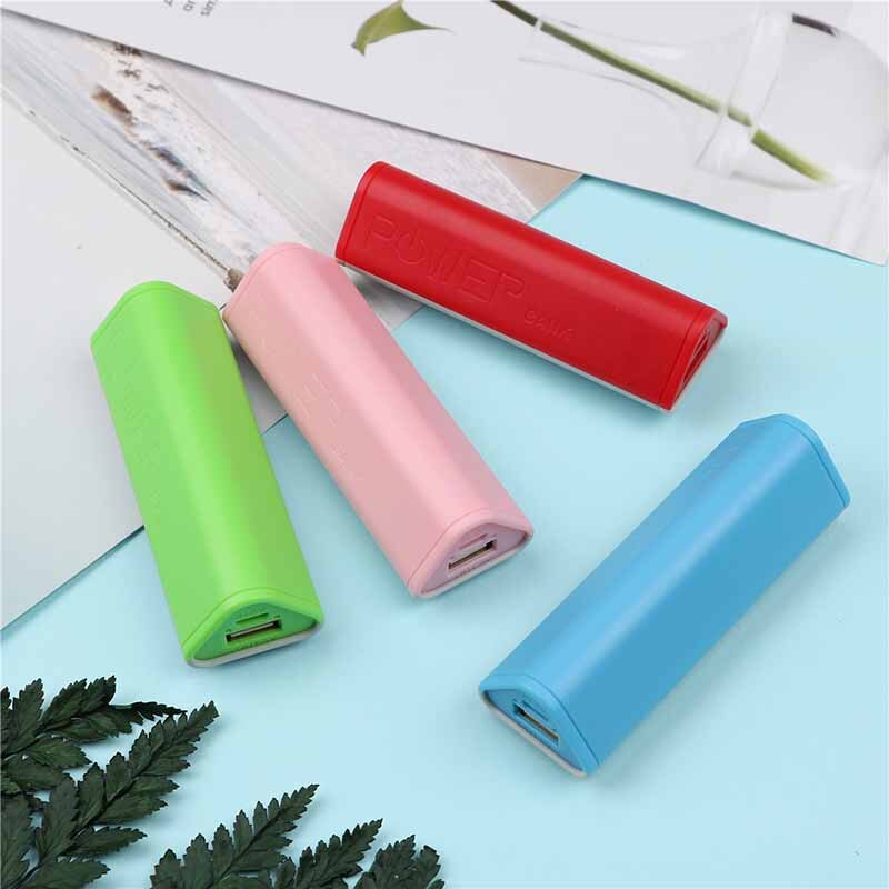 5000 mah powerbank, 18650 doe-het-zelf-kit, batterijlader, powerbankdoos, 18650 koffers, mobiele usb-lader voor telefoon, powerbank (zonder batterij): Roze