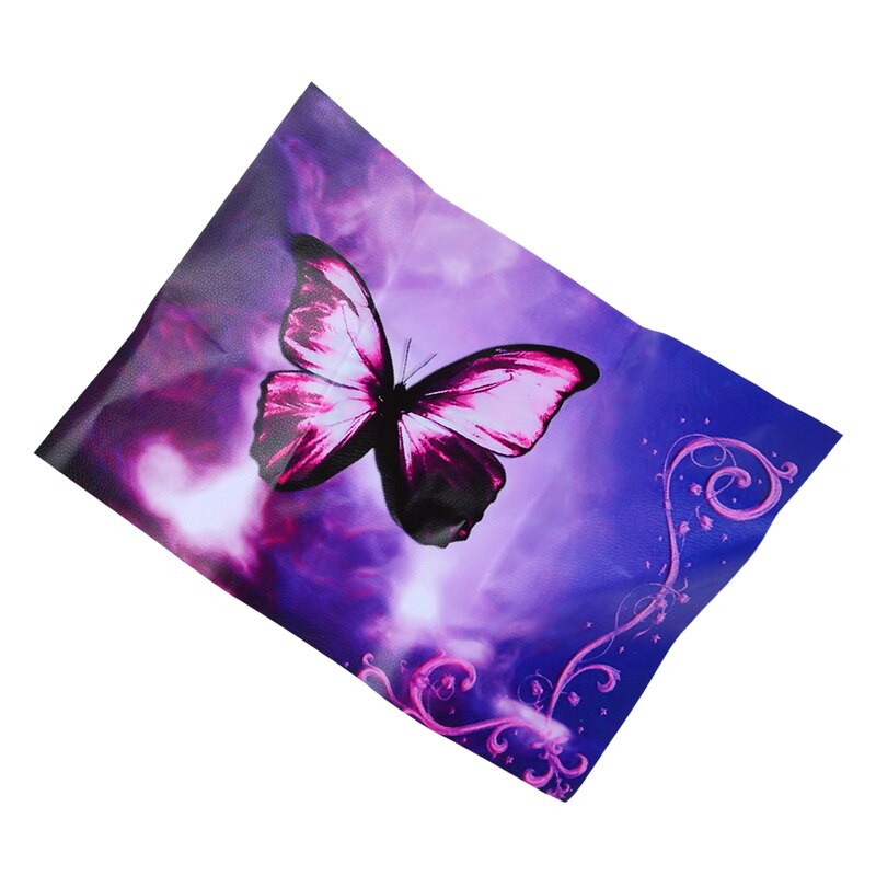 Purple Butterfly Flower Swirl Decorative Sticker Decal for 14 Laptop PC
