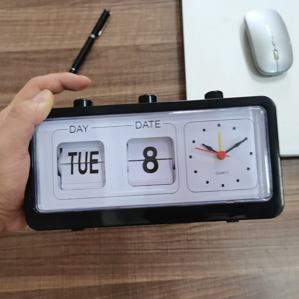Flip Clock Retro Digital Auto Flip Desk Table Clock for Home Desk Decoration Clock Desktop Electronic Clock