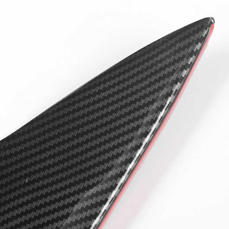 4pcs Car Body Kits Universal Front Bumper Spoiler Lip Splitter Fin Carbon Fiber Style Car Exterior Body Kits