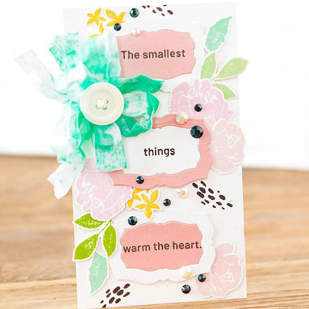 Metal cutting die label frame set die scrapbook embossed paper craft