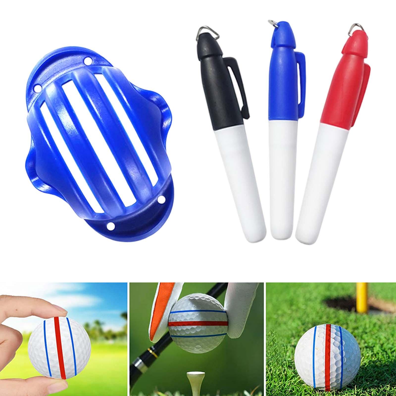 Golf Ball Line Marker Tool Golf Ball Alignment Tools Putt Alignment Tool Practice Training Aids