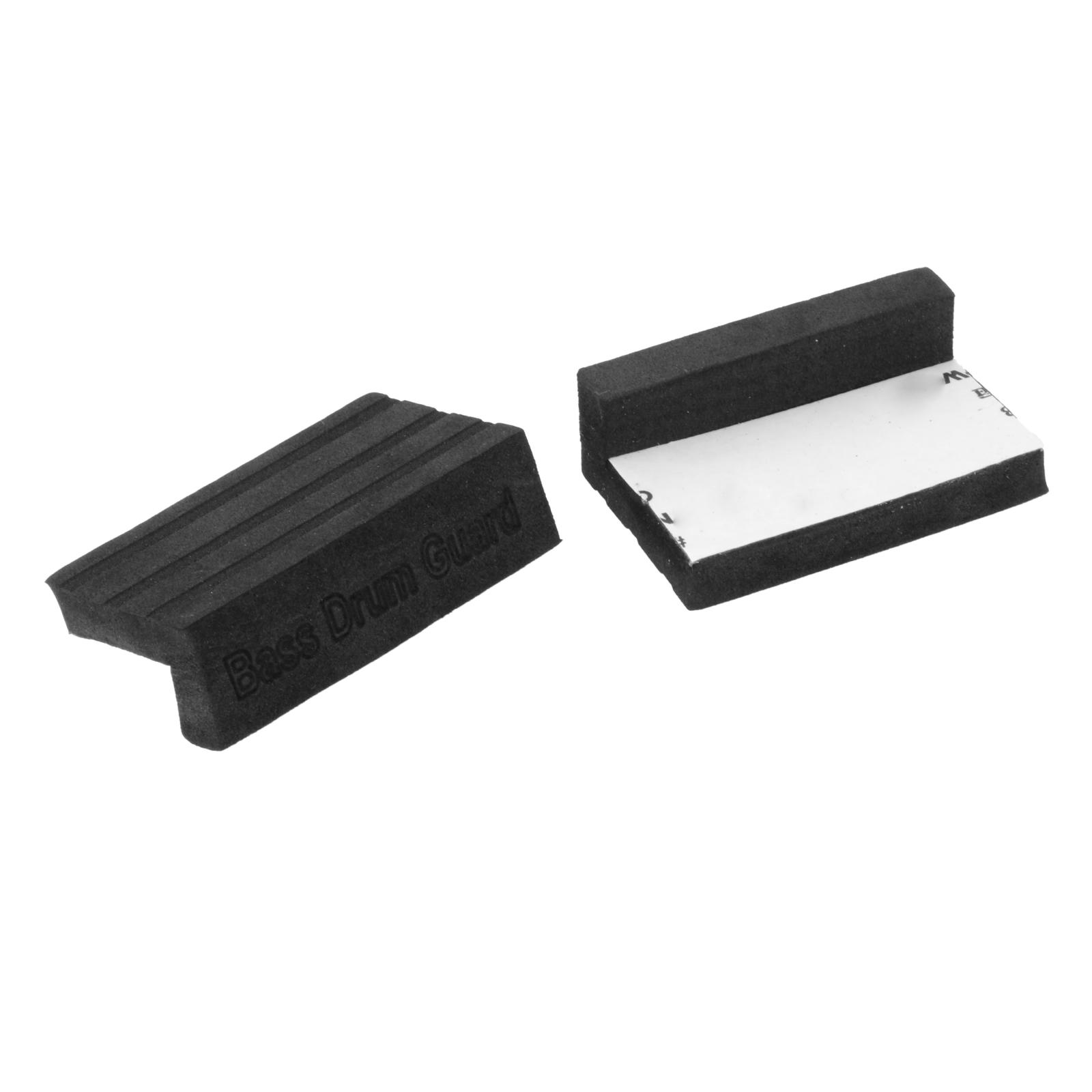 Protector de aros de tambor de bajo, protector de aro de tambor de acero inoxidable, suministros de protección de bordes de tambor, piezas para bombo de 10cm x 3cm x 1,3cm: Gris