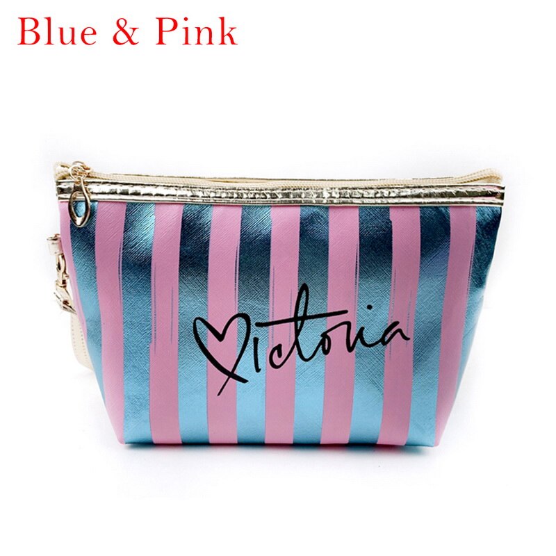 Bolso de almacenamiento de cosméticos de cuero PU para mujer, bolsa de maquillaje de PVC, bolsa de aseo, estuche organizador de viaje,: B1
