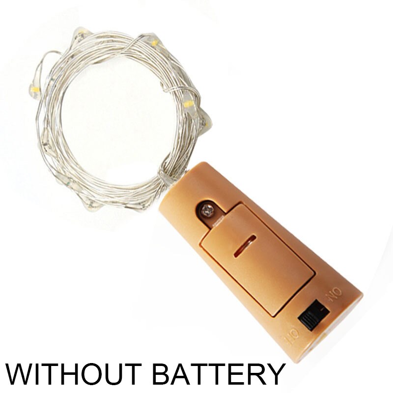 10 PCS Battery powered cork bottle light 2m LED light bar light birthday party wine bottle stopper light bar (Without battery)