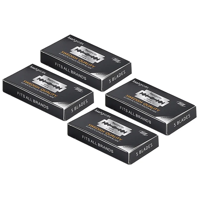 10-100pcs razor blades double-edged blades, manual old-fashioned razor shaving and facial hair removal razor manual razor blades