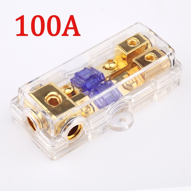 Two Way Auto Car Fuse Box Holder with Cover Vehicle Fuse Block 3 Inlets 2 Outlets: 100A
