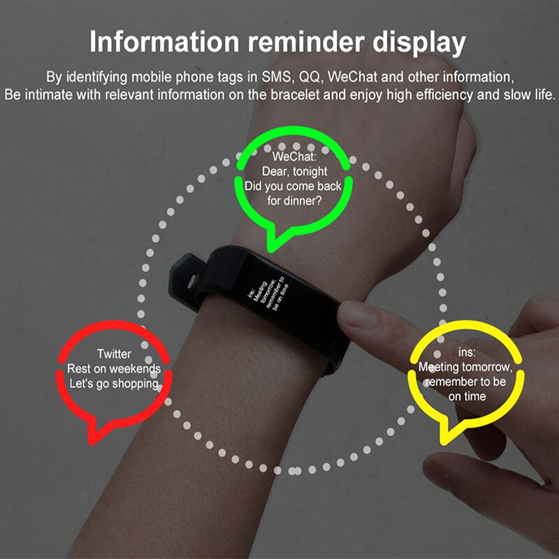 Sport Smart Horloge Armband Hartslag Bloeddruk Mannen Smart Horloges Android Fitness Tracker Smart Polsband