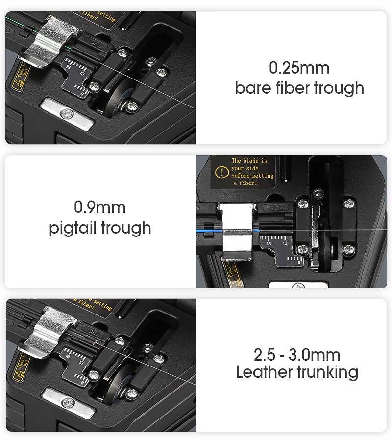 Fiber cleaver SKL-6C Cable Cutting Knife FTTT Fiber Optic Knife Tools cutter High Precision Cleavers 16 surface blade