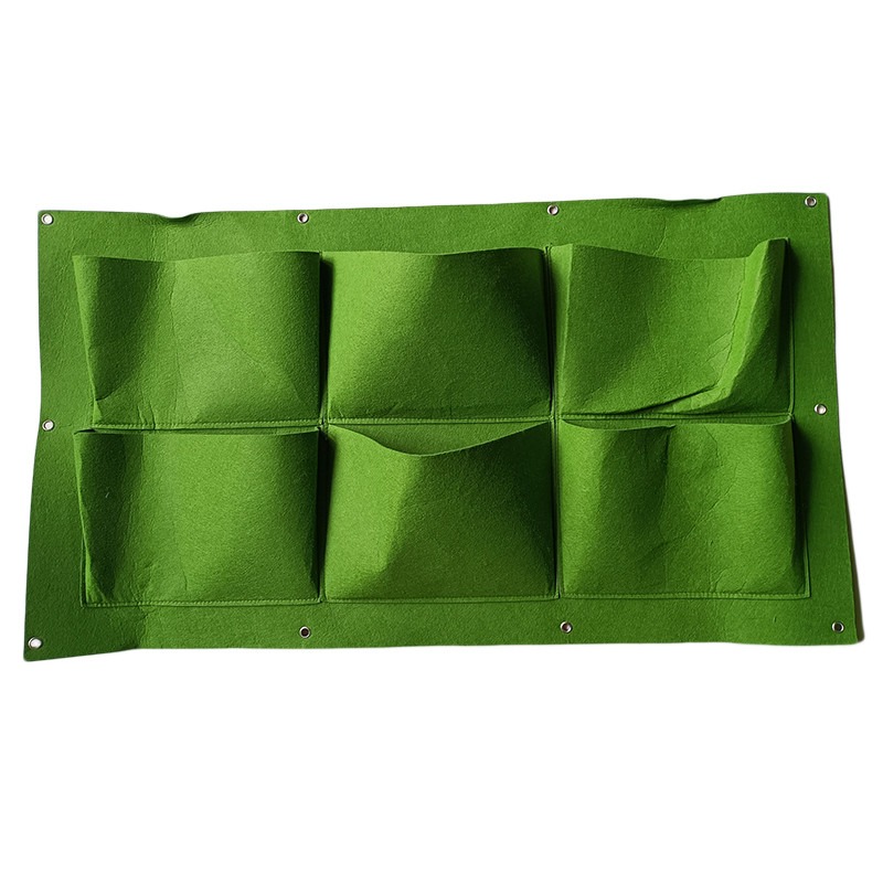 Green Grow Bag Vertical Cross Wall Mounted Hanging Planting Growing Pot Pocket Garden Flowers Bag Home Balcony Planting: Style 2