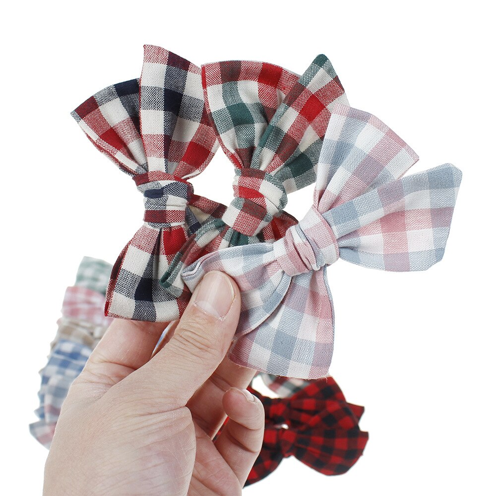 Baby Hair Clips For Girls Floral Hairgrips Bows Kids Hair Pins Lattice Barrettes Cotton infant Hairpin Handmade Accessories 2Pcs