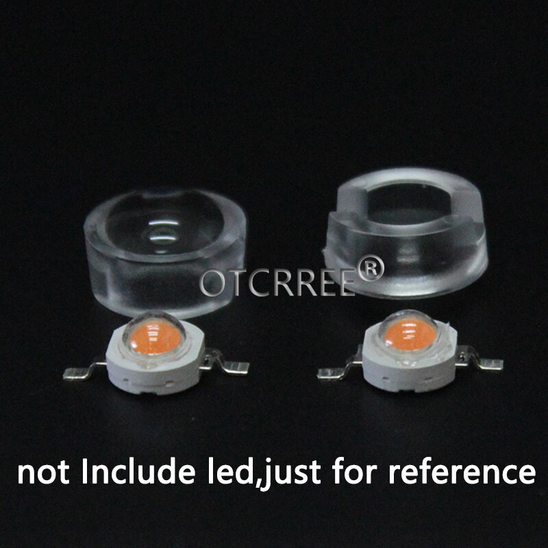 13Mm 1W 3W Mini Led Lens 15 30 45 60 90 100 Graden Voor Ir Cctv Led pcb Bolle Acryl Lens Met Houder Reflector Collimator