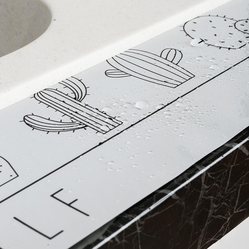 Kitchen Oil-proof Waterproof Stickers Aluminum Foil Kitchen Stove Cabinet Self Adhesive Wall Sticker DIY Wallpaper