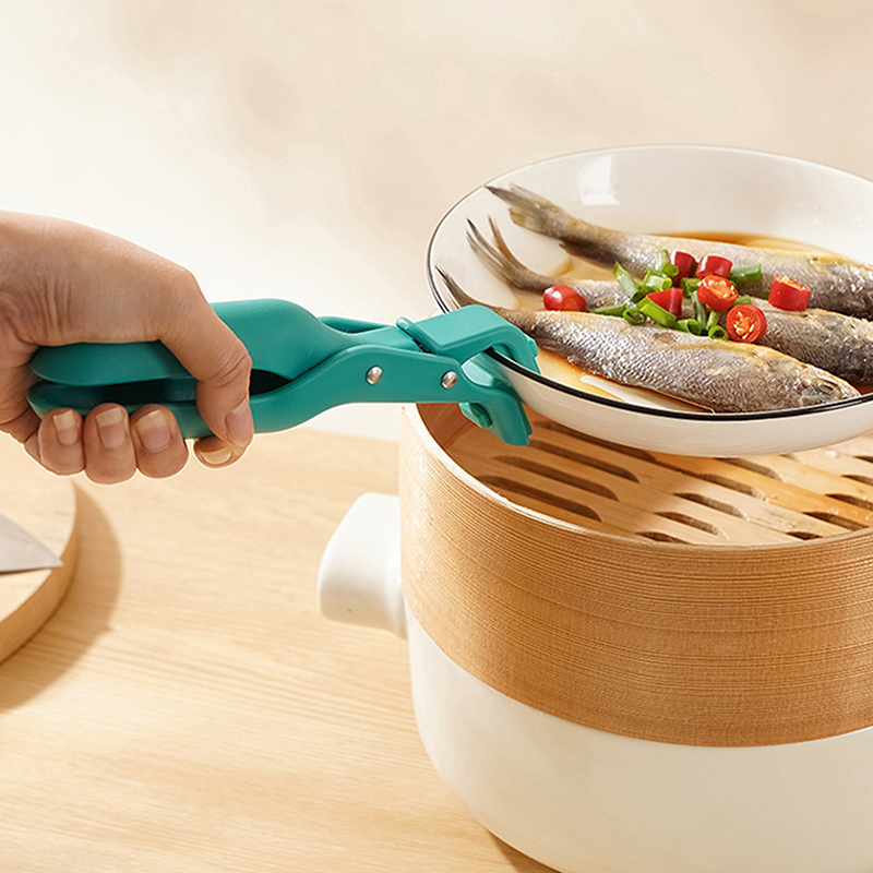 Plate Gripper Clips Holder Tongs Bowl Holder Pot Clip For Moving Plate Bowls Pizza Pan Air Fryer Microwave Oven