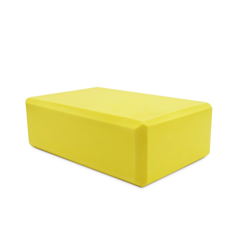 10Colors EVA Yoga Block Brick 120g Sports Exercise Gym Foam Workout Stretching Aid Body Shaping Health Training Fitness Sets T: Yellow