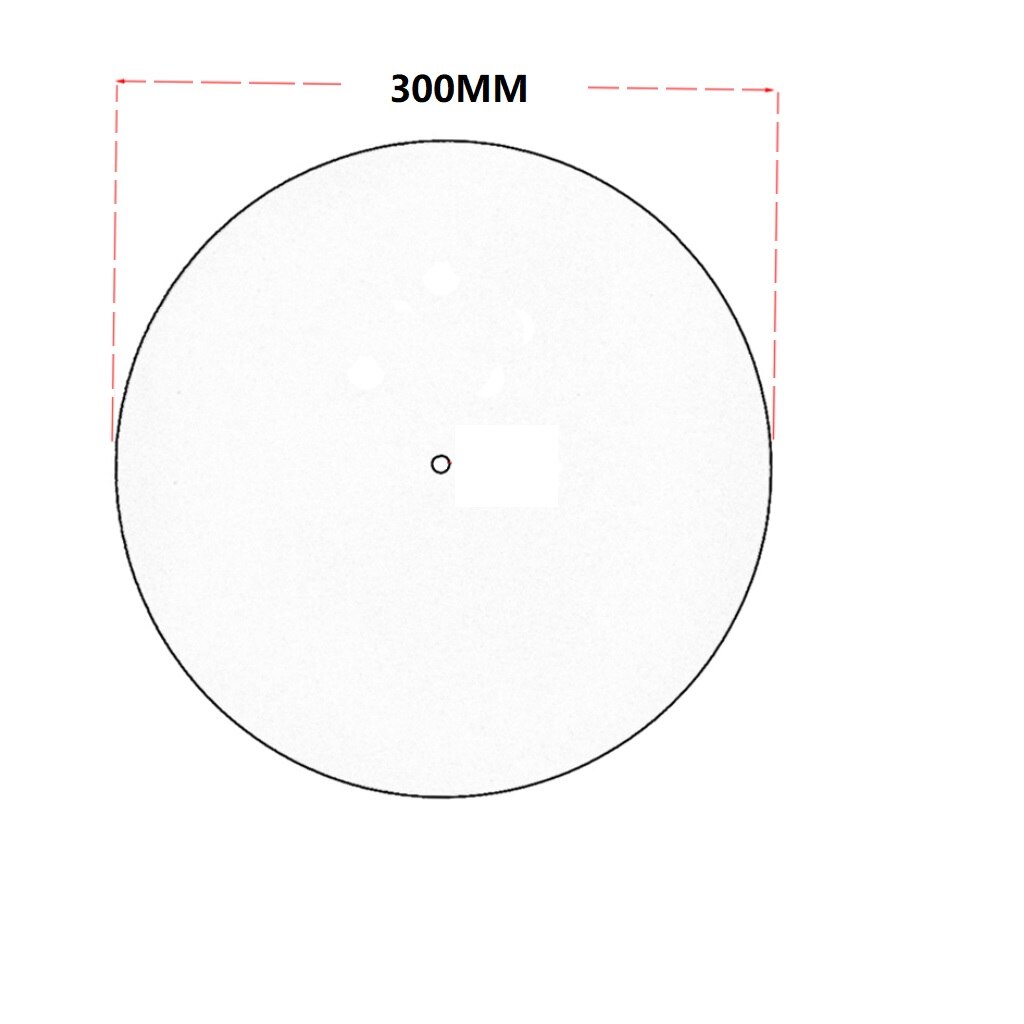12" Turntable Mat 3mm Felt Anti-Static Anti-Shake Slipmat LP Vinyl Record