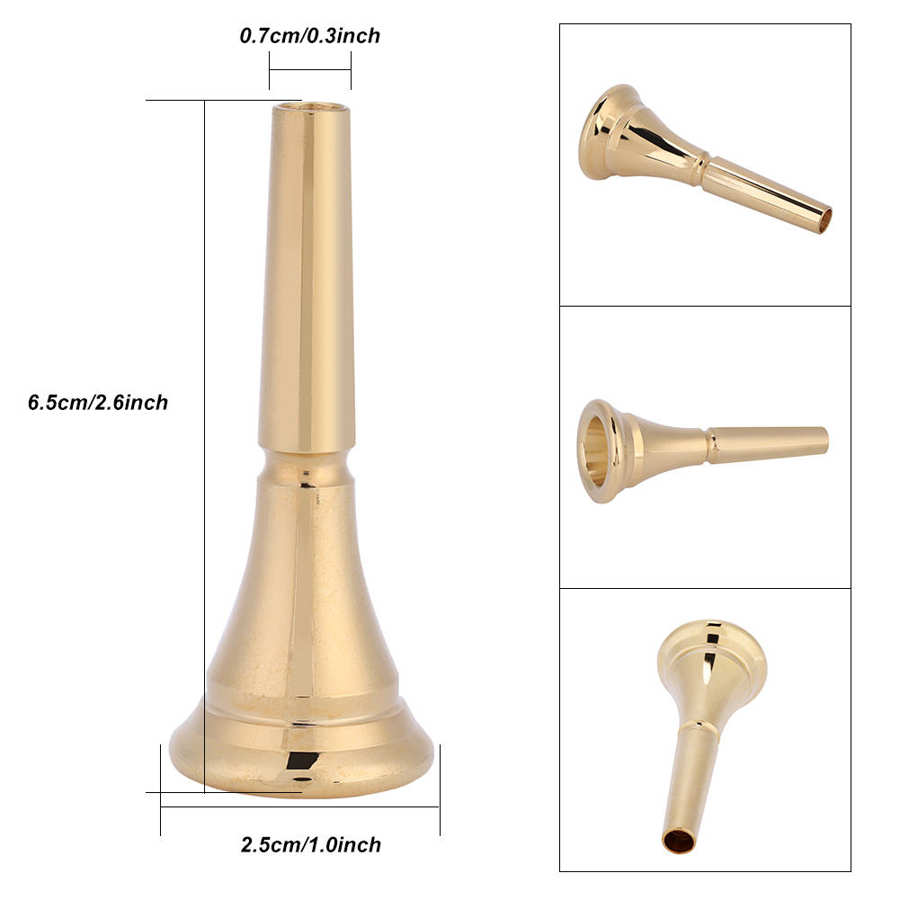 Durable Brass Horn Mouthpiece Brass Instrument Mouthpiece French Horn Accessory