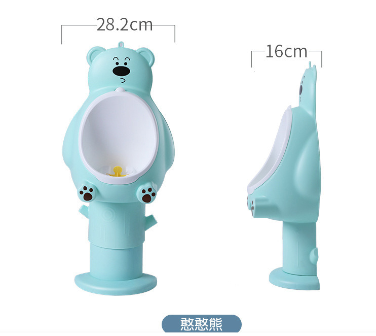 Gutt potte trening tuba baby gutt toalett urinal vegg suspensjon type pidestall panne trening potte urinal låve til låve.: Lyse blå