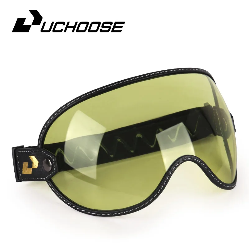 SOMAN – demi-casque de moto, rétro, visage ouvert, Vintage, bouclier à bulles, visière, lentille, lunettes de soleil, accessoires: Argent