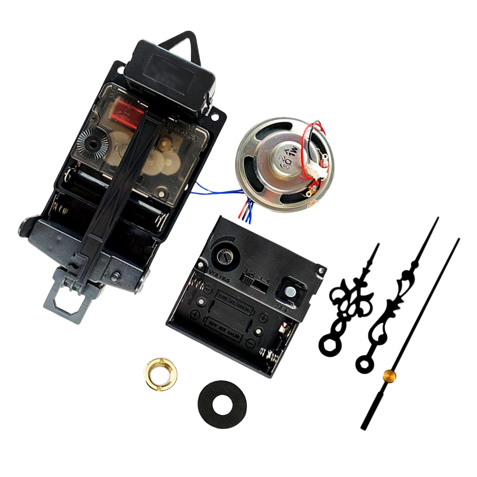 Mecanism de ceas cu pendul cu cutie muzicală, accesorii pentru ceas cu pendul cu corn, mecanism melodic, set de ceasuri pentru îmbunătățirea locuinței diy