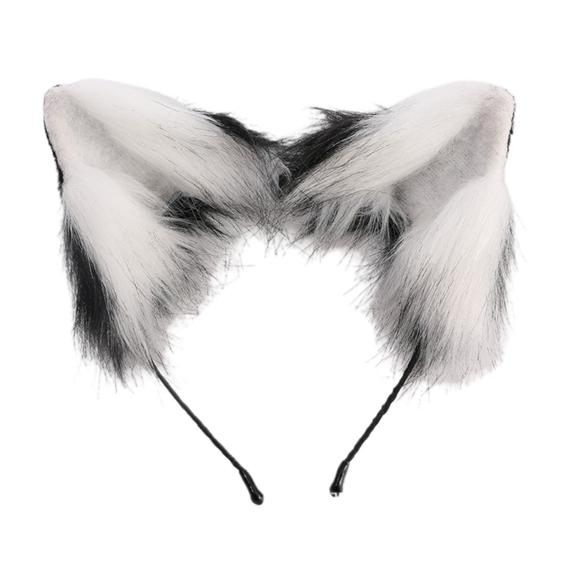 Lolita – tête de Cosplay gothique en peluche avec oreilles de chat pour décoration de fête d&#39;halloween: 13