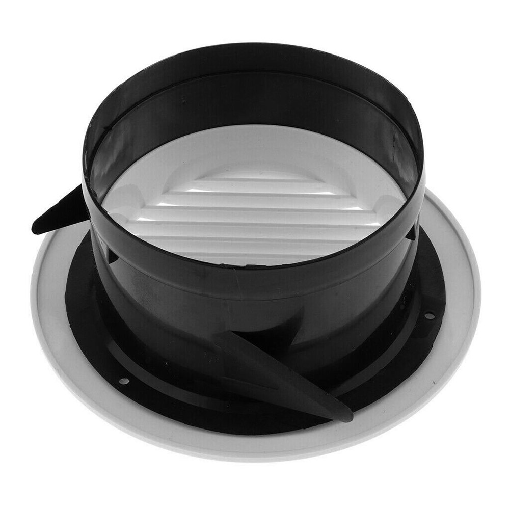 1 stk 75/100/125/150/200mm diameter abs lufteventilasjonsgitter sirkulær innendørs ventilasjon utløpsrør rør deksel hette husventiler