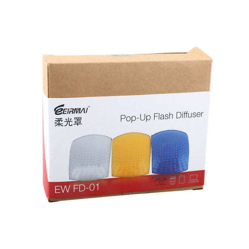 3 farbe Pop-hoch-Blitz-diffusor für sony Kanon 500d 600d 700d 70d 5d3 für nikon d90 d7000 d5100 d3000 d80 d70 d60 d3100