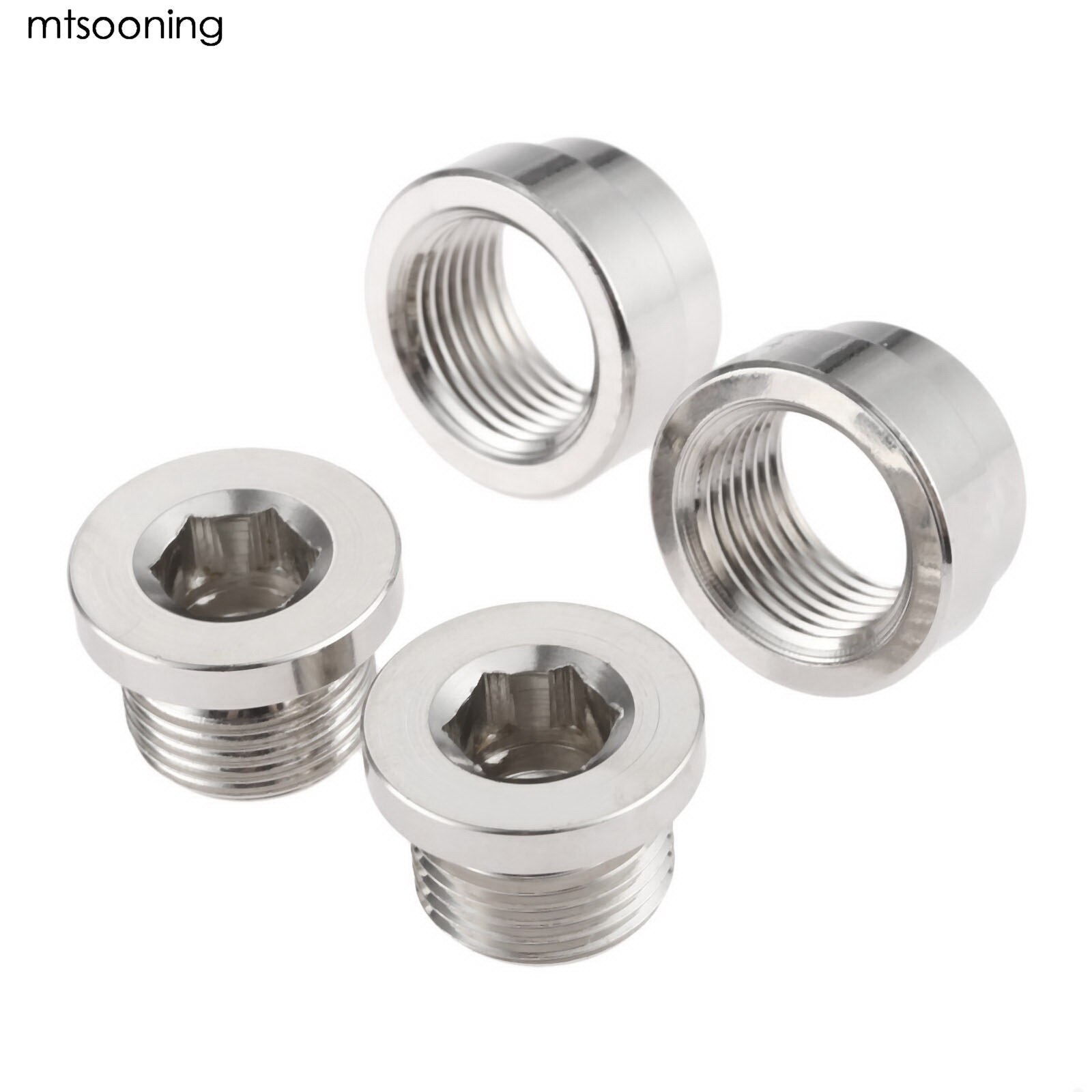 mtsooning O2 Oxygen Sensor Stepped Mounting Boss Nut Bung Universal Fit For Standard Oxygen Sensor With M18 x 1.5 Thread