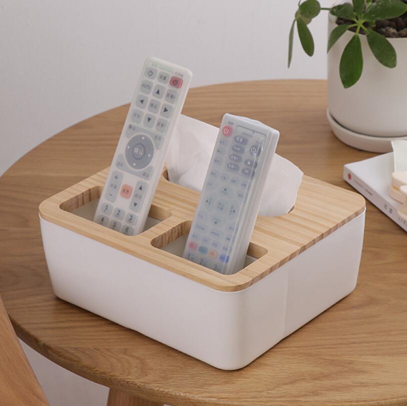 4 Styles Home Kitchen Living Room Toilet Wooden Plastic Tissue Box Solid Wood Napkin Holder Case Simple Stylish