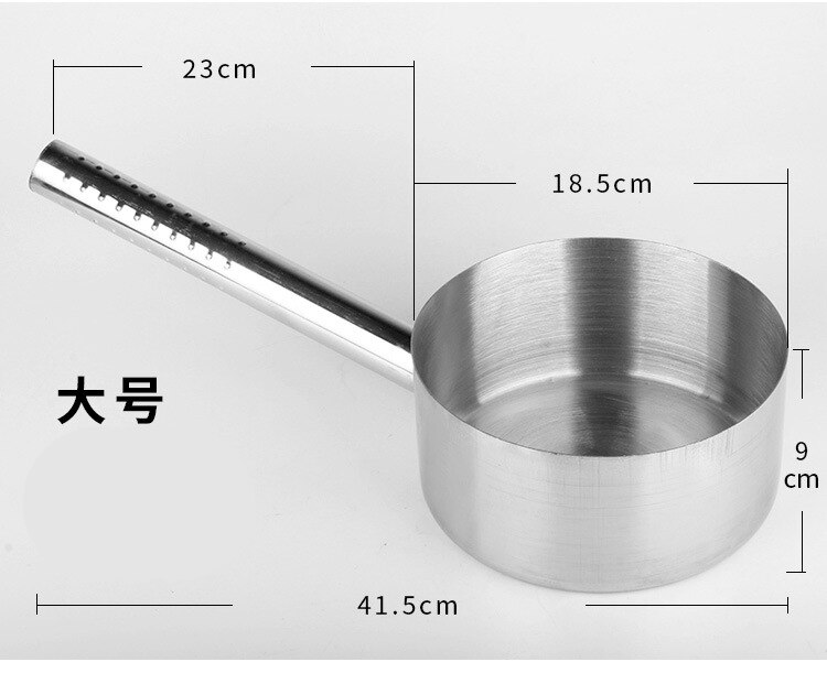 Stainless Steel Kitchen Tool Water Scoop Stainless Steel Water Scorpion Chef Kitchen Thickening Deepening Long Handle Household: 1.2L