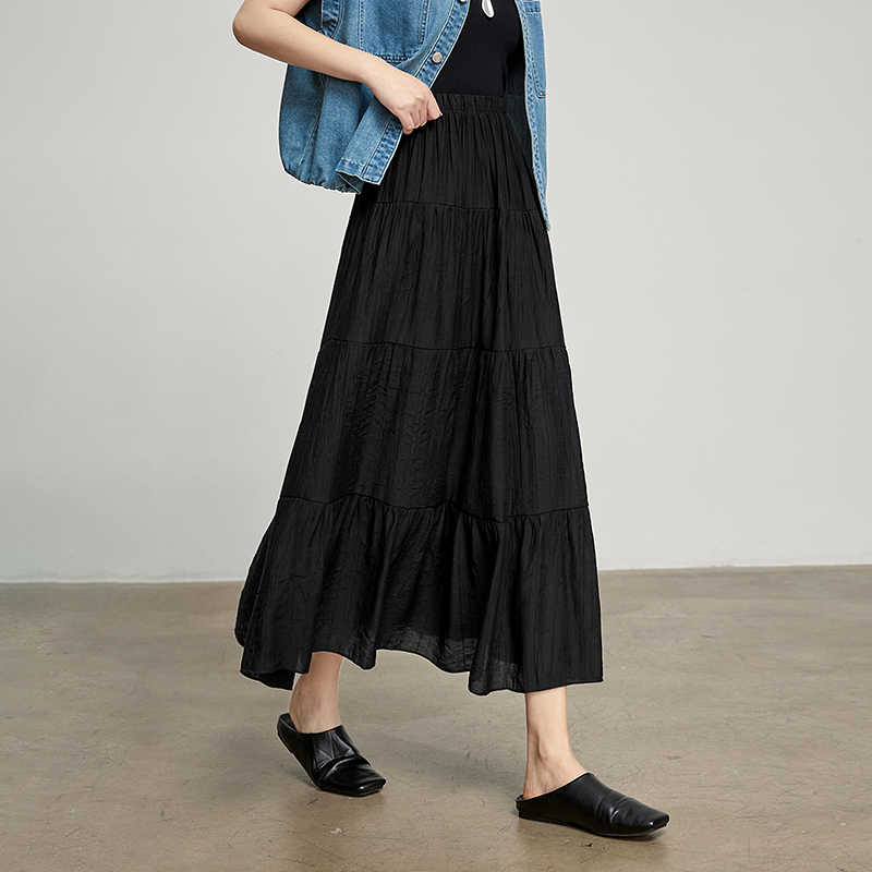 Toyouth kvinders sommernederdel med paraply  p8520066