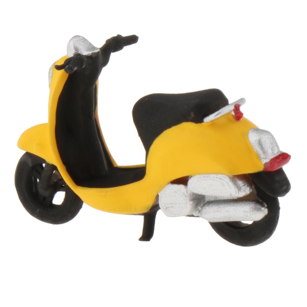1/64 modell mini skoter gatubyggnad järnvägsväg scenario grupp inredning: Gul