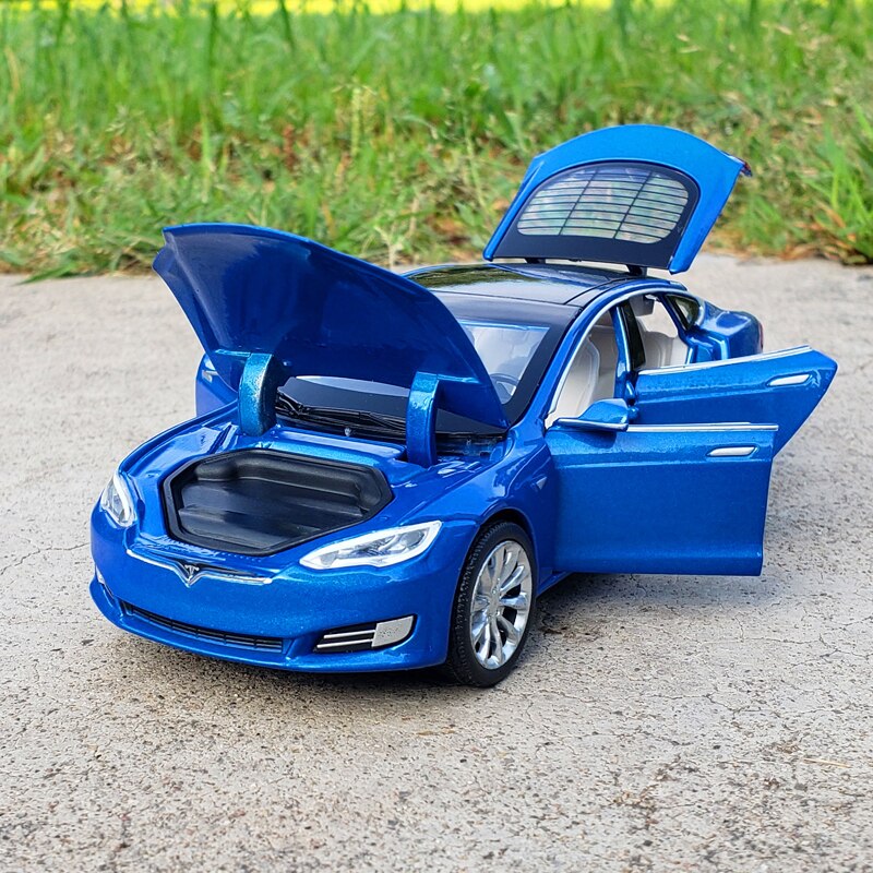 Trasporto Libero New1:32 Tesla MODELLO X MODEL3 In Lega Modello di Auto Giocattoli Pressofusi E Veicoli Auto giocattolo Del Capretto Giocattoli Per I Regali Dei Bambini Toy Boy: Models Blue