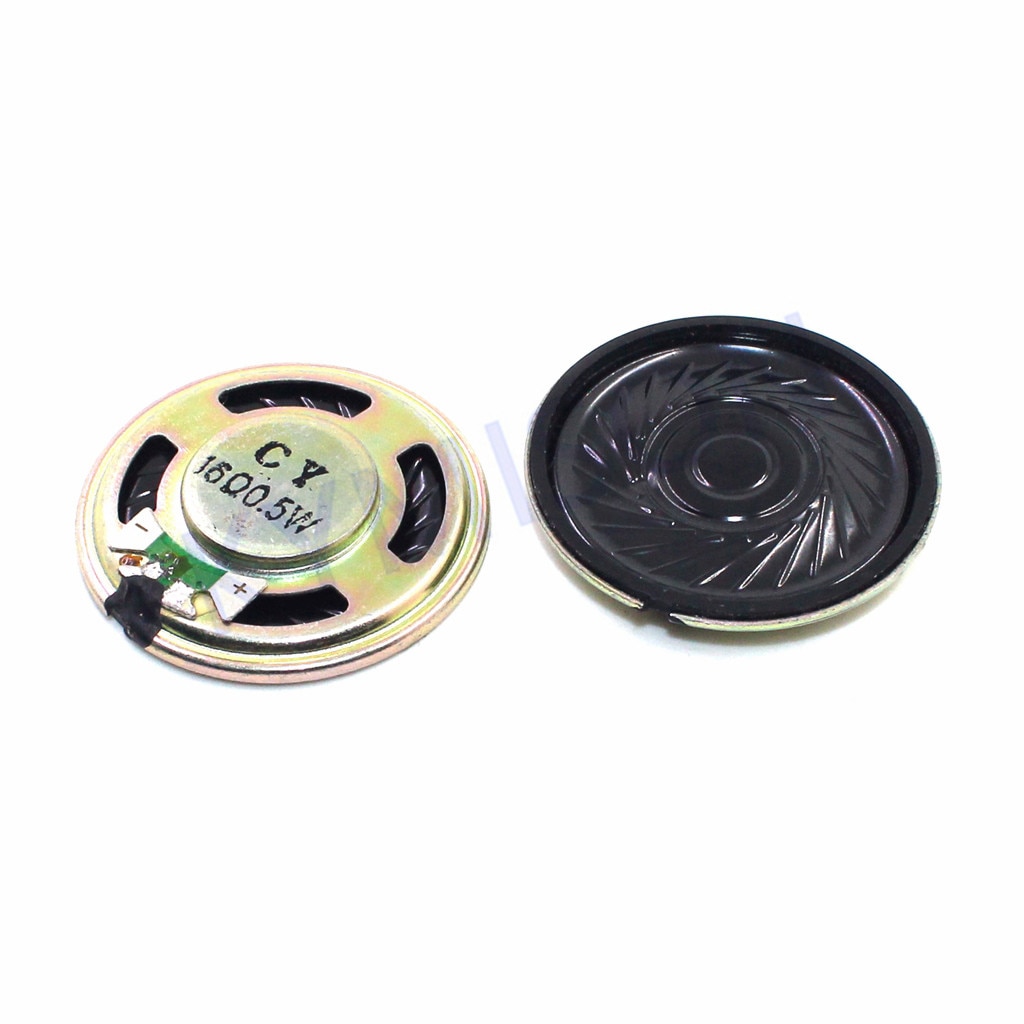 2 stuks ultradunne mini-luidspreker 16 ohm 0.5 watt 0.5w 16r luidsprekerdiameter 36mm 3.6cm dikte 5mm