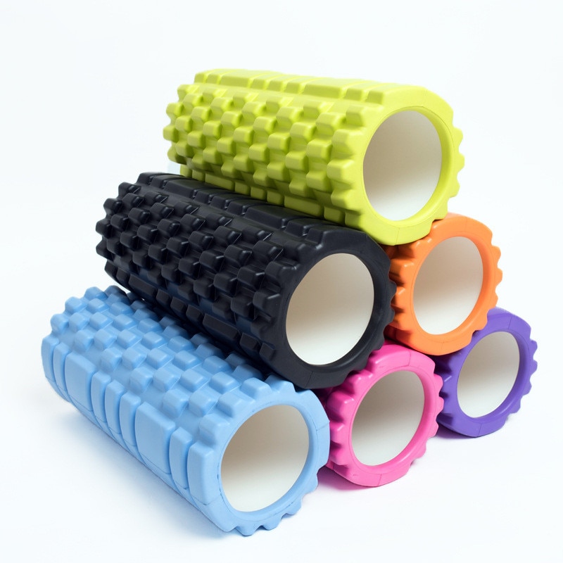 1 stk 26*7.5cm fitness rulle yoga foam roller fitness yoga tilbehør yoga cube foam roller muskel relax skum massage rulle