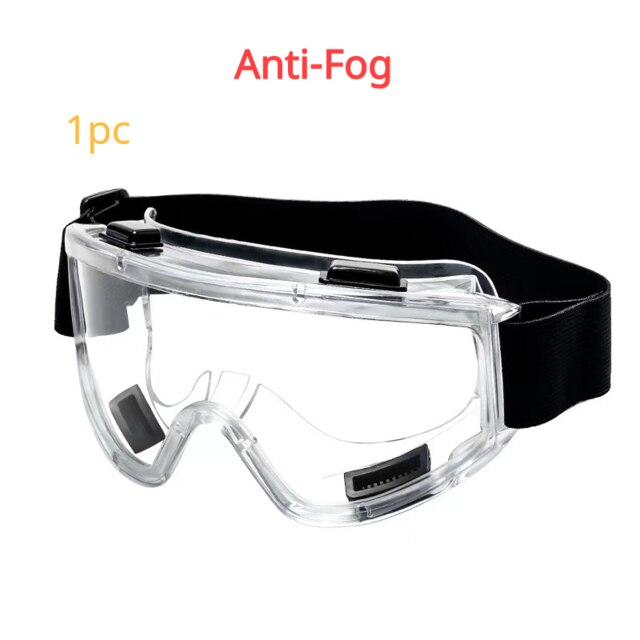 Safety Goggle Anti-splash Dust-Proof WInd-Proof Work Lab Eyewear Eye Protection Industrial Research Safety Glasses Clear Lens: 1pc Anti-fog Clear