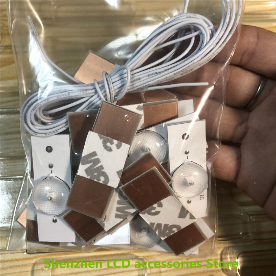 100 Pieces/lot 6V SMD Lamp Beads with Optical Lens Fliter for LED Strip Bar,Repair TV