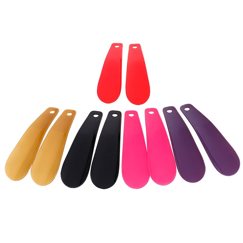 2Stck 16cm Professionelle flexibel Schuh Heber Schuhe Zubehör Kunststoff Schuhlöffel Schuh Hörner Löffel Bunte